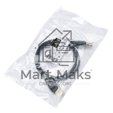 Кабель USB2.0 Cablexpert CC-USB2-AMAM-1M, AM/AM, экран, 28/26AWG, медь, Pro, 1м, черный, пакет