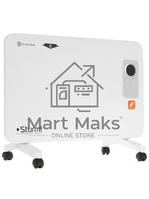 Конвектор Sturm! CH1000D, белый, 1000 Вт, 15 м2, дисплей, электронный термостат