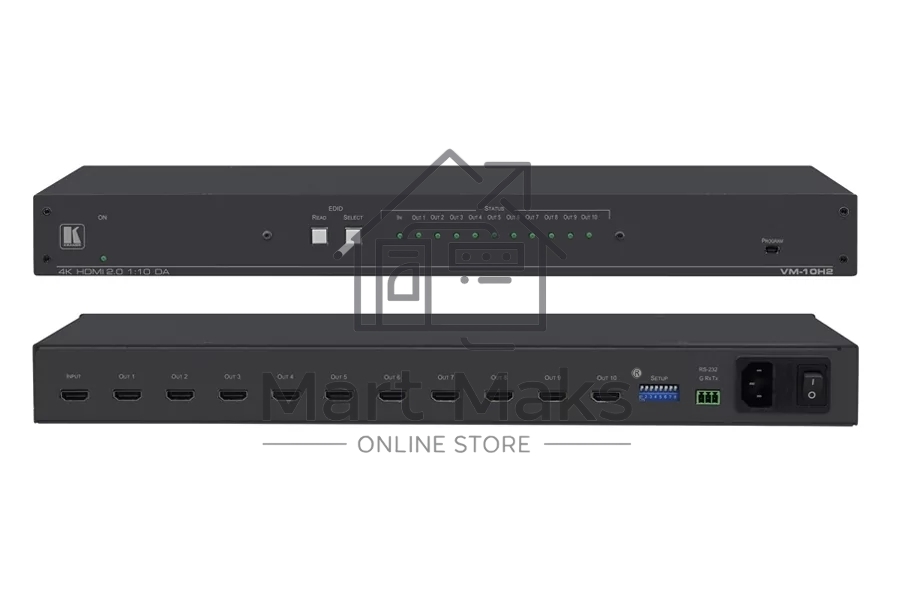 Усилитель-распределитель Kramer Electronics VM-10H2 1:10 HDMI; поддержка 4K, HDMI 2.0