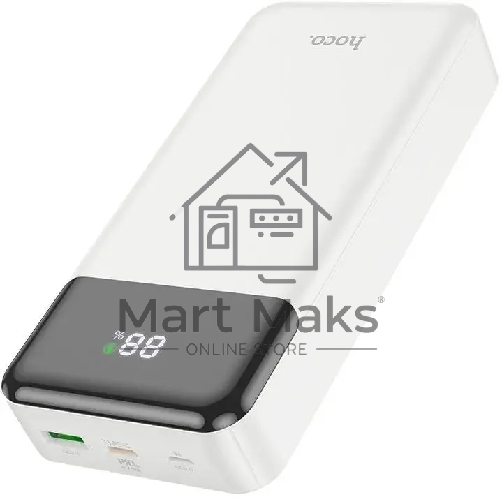 Портативный аккумулятор Hoco J102A Cool figure 20000mAh QC/PD 20W 5A USB-A/USB-C белый (J102A COOL FIGURE белый)