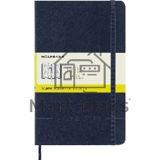 Блокнот Moleskine CLASSIC SOFT QP617B20 Large 130х210 мм 192 стр. клетка мягкая обложка синий сапфир