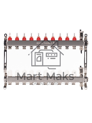 Коллектор Royal Thermo нерж. в сборе с расходомерами 1