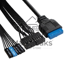 Корпус ExeGate MA-371X-UN500, Mini-Tower, чёрный, БП 500 Вт