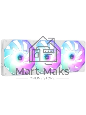 Комплект вентиляторов для корпуса ID-Cooling TF-12025-ARGB-TRIO-SNOW белый, 120 мм, 1500 об/мин, 30.5 дБ, 4 pin