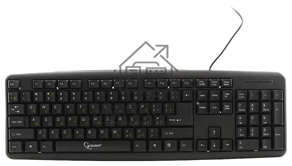Клавиатура Gembird KB-8320U-BL проводная, USB, черный