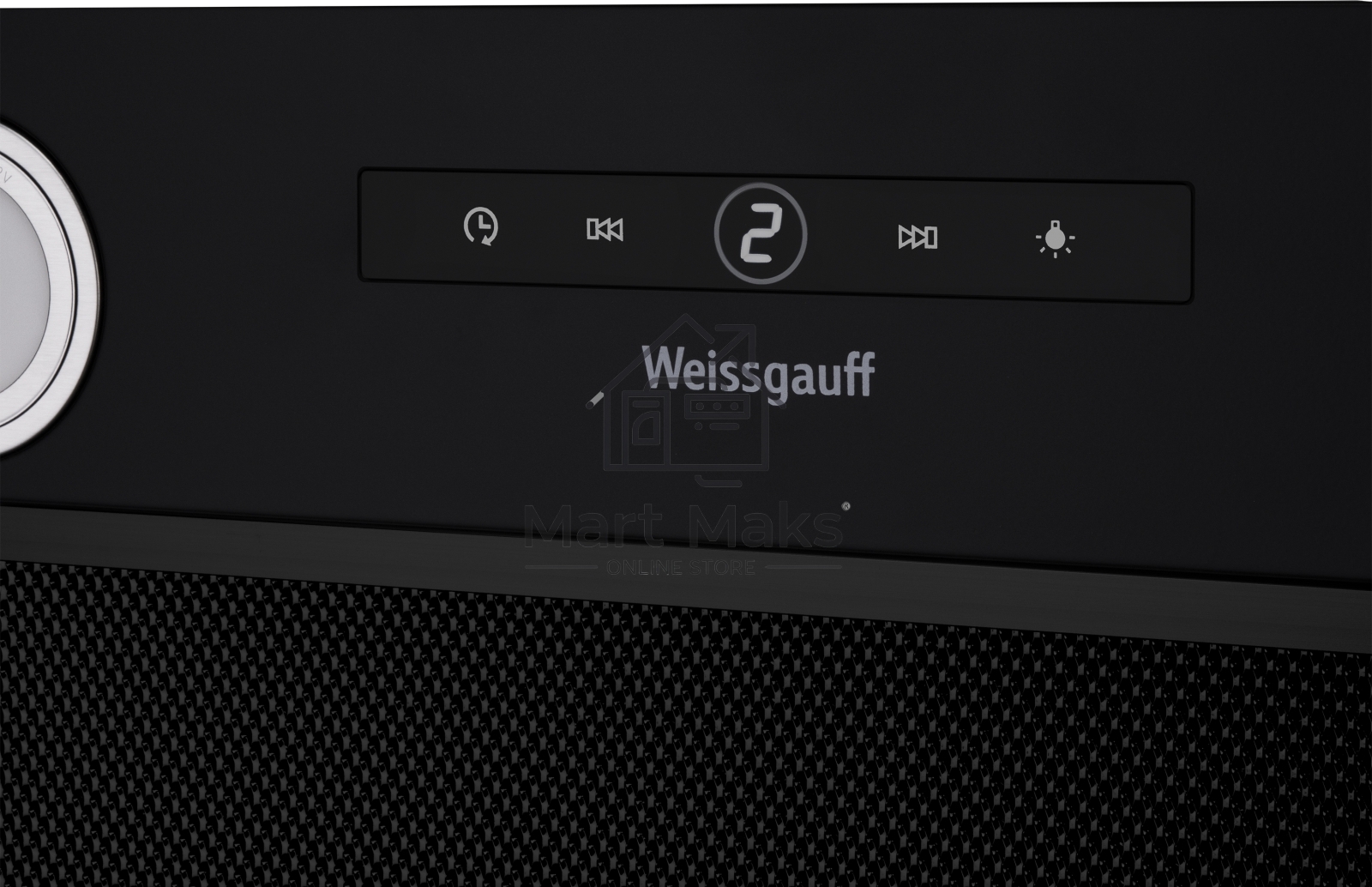 Вытяжка встраиваемая Weissgauff Box 1200 BL черный, 52 см, 900 куб. м/ч, 53 дБ
