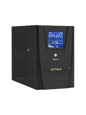 Источник бесперебойного питания ExeGate EP287659RUS SpecialPro Smart LLB-3000.LCD.AVR.C13.RJ.USB 3000VA/1800W, LCD, AVR, 6*IEC-C13, RJ45/11, USB, черный