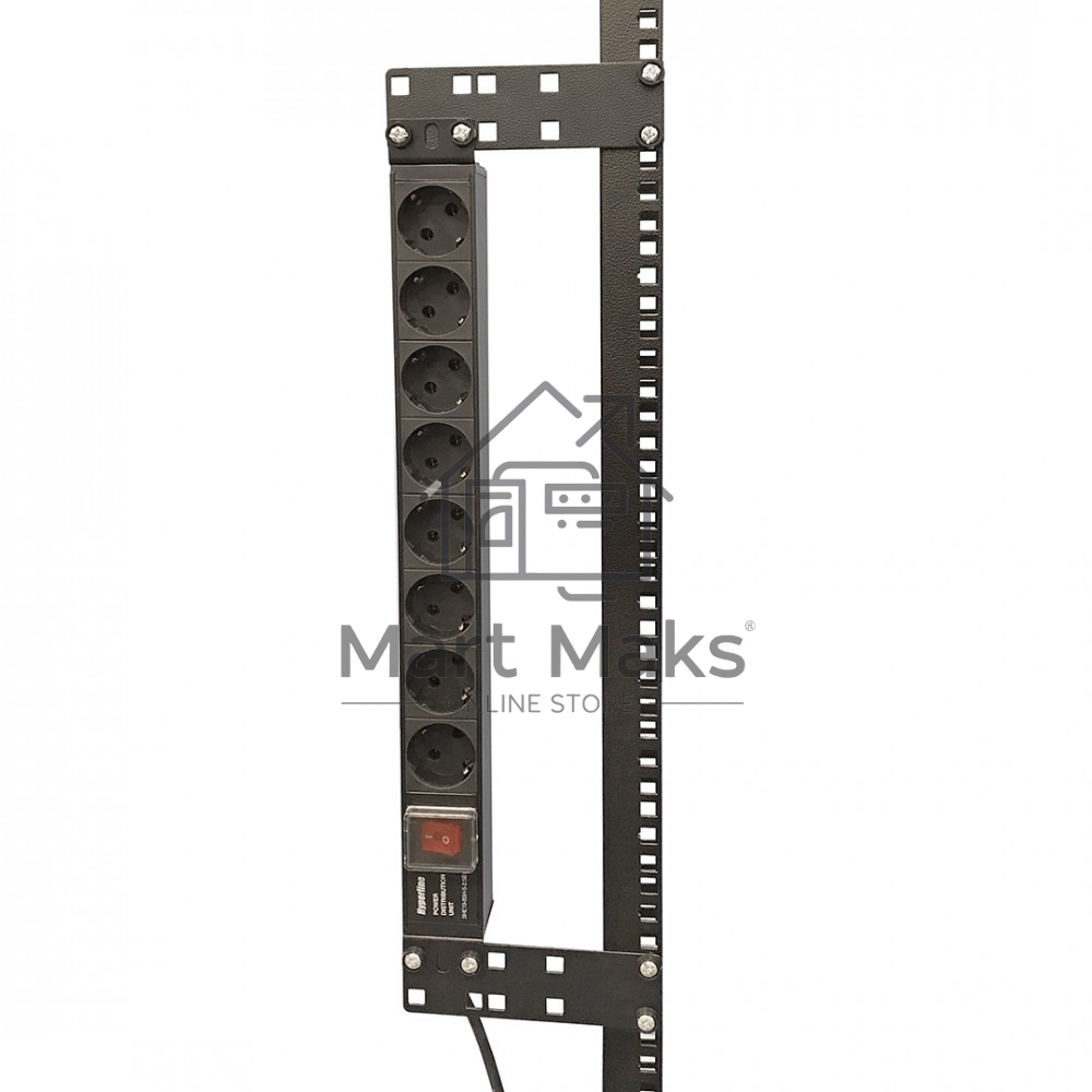 Кронштейн Hyperline, прямое, 141,2х44х2 мм (ВхШхГ), вертикальный, 19