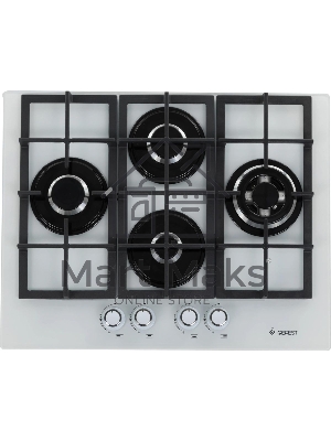 Газовая варочная панель Gefest ПВГ 2231-01 Р12, 4 конфорки, закаленное стекло, белый