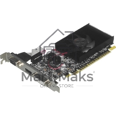 Видеокарта AFOX GeForce GT 610, 2 GB DDR3, 64 bit, HDMI, DVI-D, VGA, GPU 810 MHz