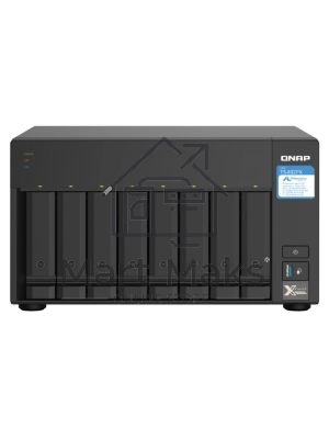 Сетевое хранилище без дисков SMB QNAP TS-832PX-4G 8-Bay NAS, AL324 64-bit quad-core 1.7GHz, 4Gb DDR4 SODIMM RAM (up to 1x16 Gb), 8 x 3.5