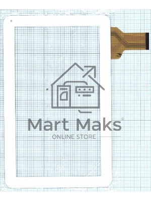 Сенсорное стекло (тачскрин) XC-PG1010-005FPC (257x159мм), белое