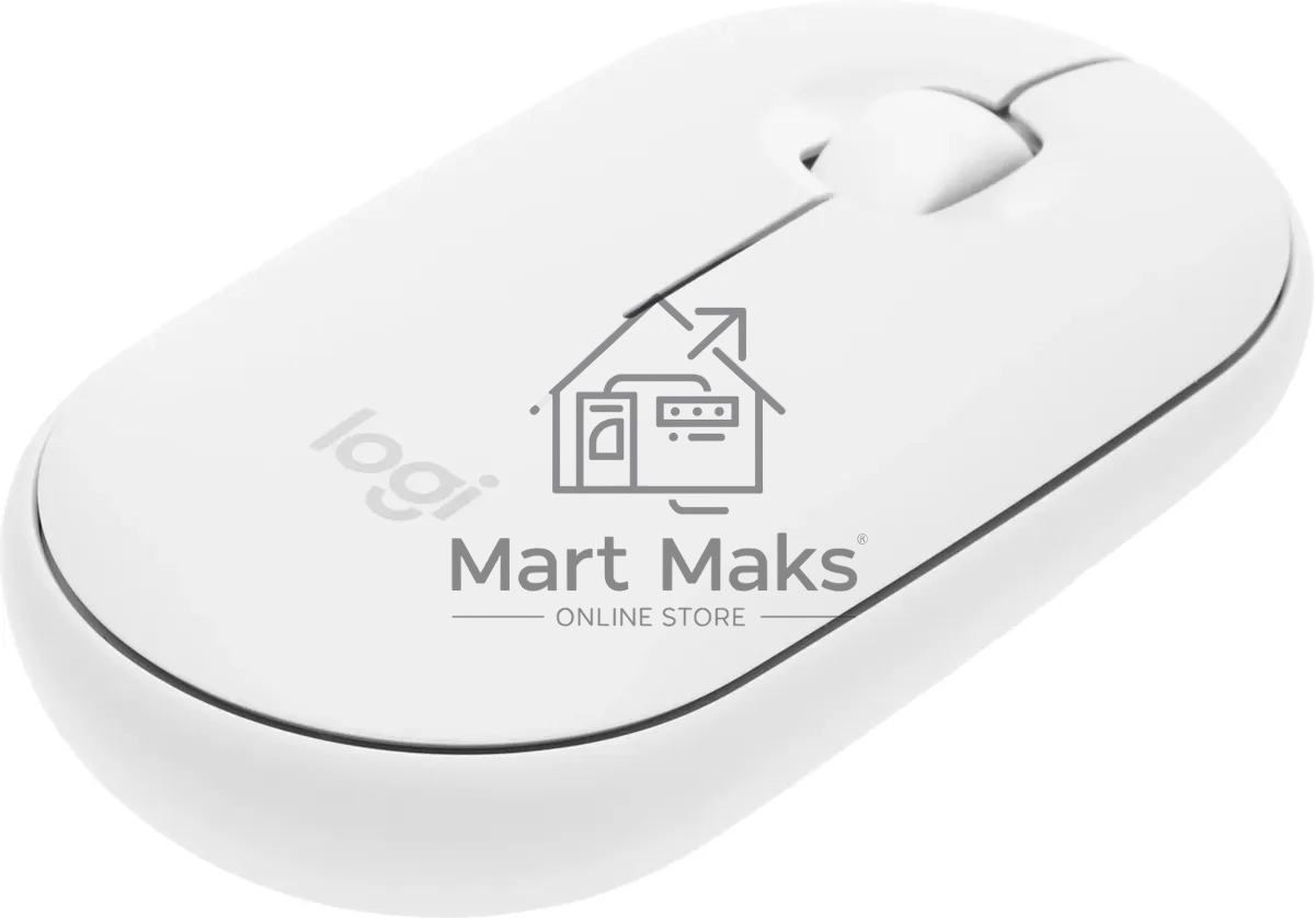 Мышь беспроводная Logitech Pebble 2 M350S белый, 4000 dpi, Bluetooth, кнопки - 3