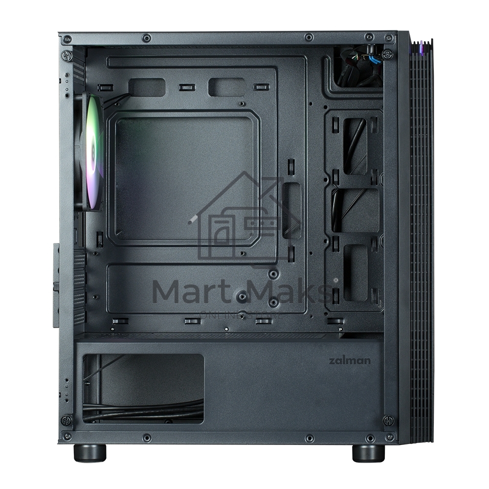 Компьютерный корпус ZALMAN T4 PLUS, MATX, BLACK, WINDOW, 1 x Combo (3.5'' or 2.5''), 1x3.5'', 2x2.5
