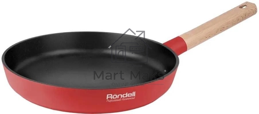 Сковорода Rondell Red Edition RDA-1005, 26см, без крышки, красный