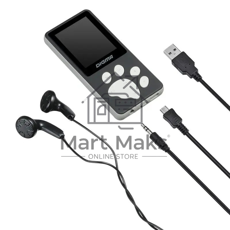 Плеер Hi-Fi Flash Digma S4 8Gb черный/серый/1.8