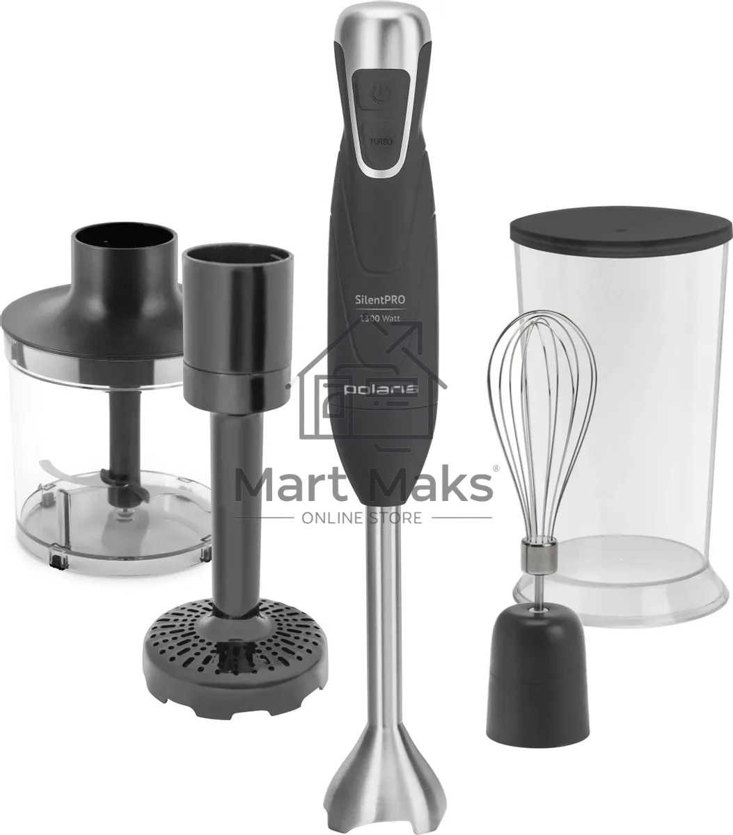 Блендер POLARIS PHB1380 Silent серый погружной 1300Вт