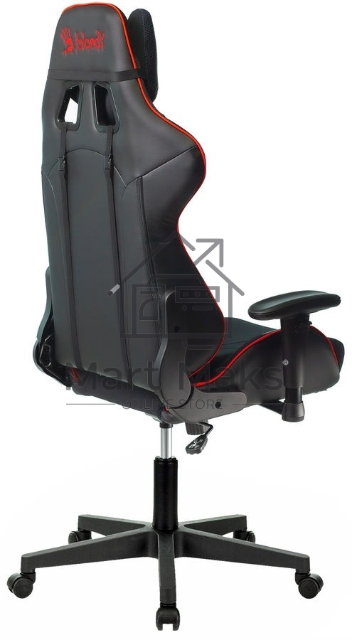 Кресло игровое A4Tech Bloody GC-400, черный/красный, крестовина пластик