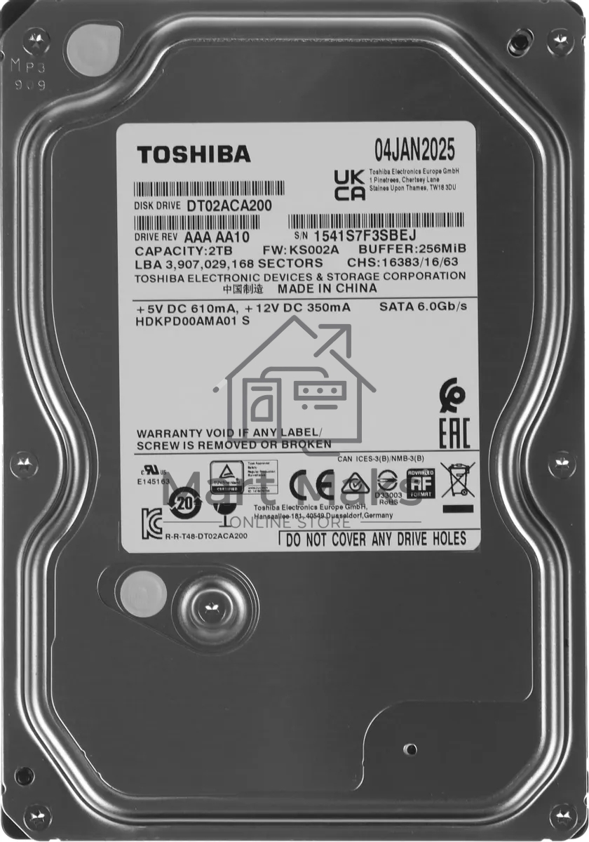 Жесткий диск Toshiba Surveillance HDD 3.5
