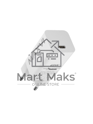 Сетевое зарядное устройство Maxvi A481GN mini 65W, USB-C, белый