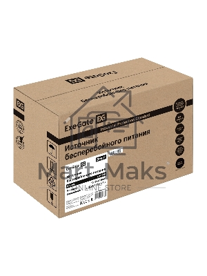 Источник бесперебойного питания ExeGate Smart LB-1000.LCD.AVR.2SH.USB (1000VA/650W, LCD, AVR, 2*Schuko, USB, батарея 12V 9Ah, черный)