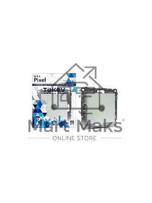 Розетка TV TOKOV ELECTRIC проходная СП Pixel 4DB механизм перламутр.