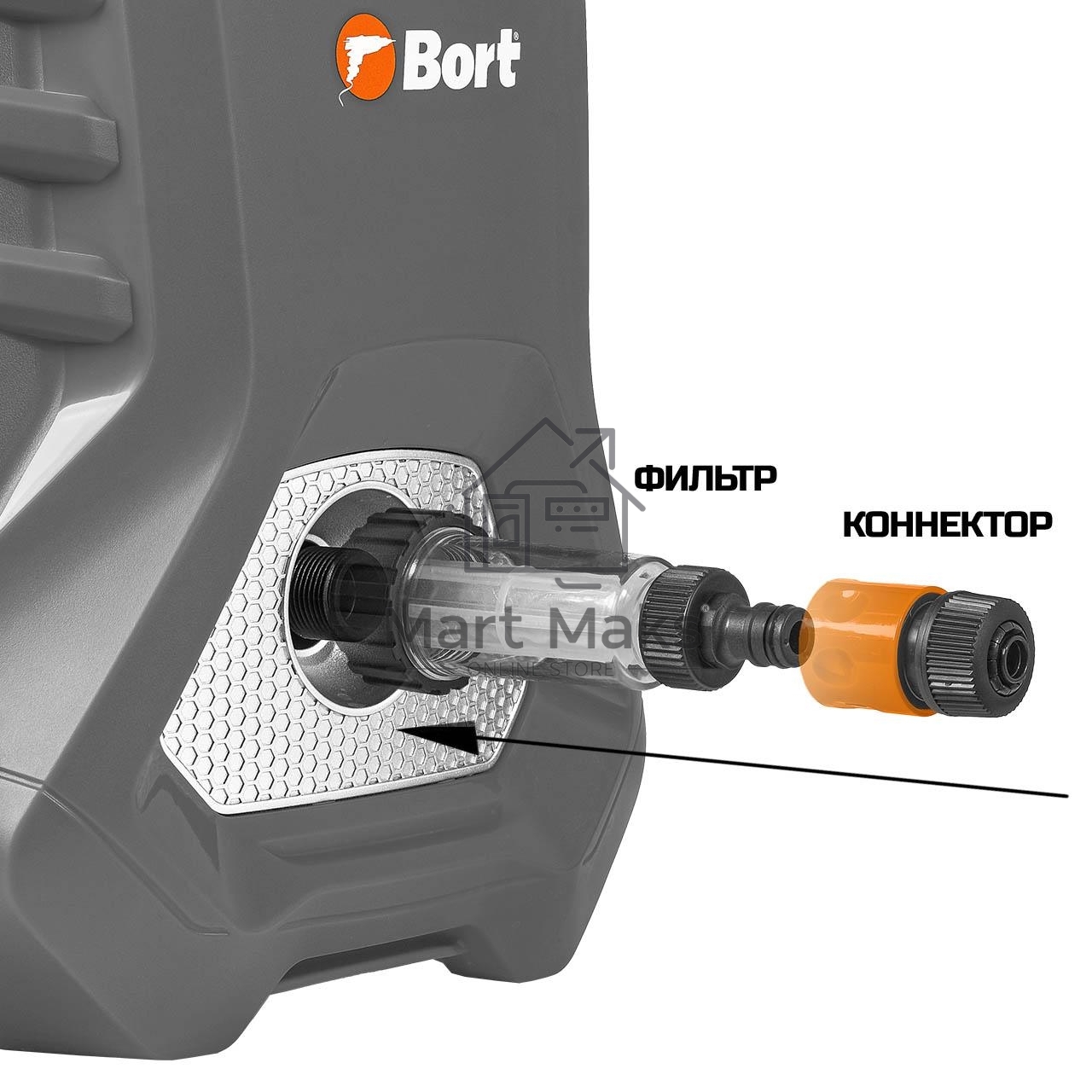 Минимойка Bort KEX-2700-R 2400Вт (93416145)