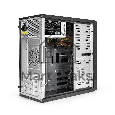 Корпус ExeGate MA-371X-UN500, Mini-Tower, чёрный, БП 500 Вт