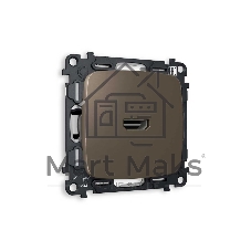 Комплект механизма розетки HDMI 2.0 OMEGA Темная бронза матовый 40V/500mA 2.0GHz 5-18Gbit/s QUANT (OP6440, VM222) MO644010 Комплект механизма розетки HDMI 2.0 OMEGA Темная бронза матовый 40V/500mA 2.0GHz 5-18Gbit/s QUANT (OP6440, VM222) MO644010