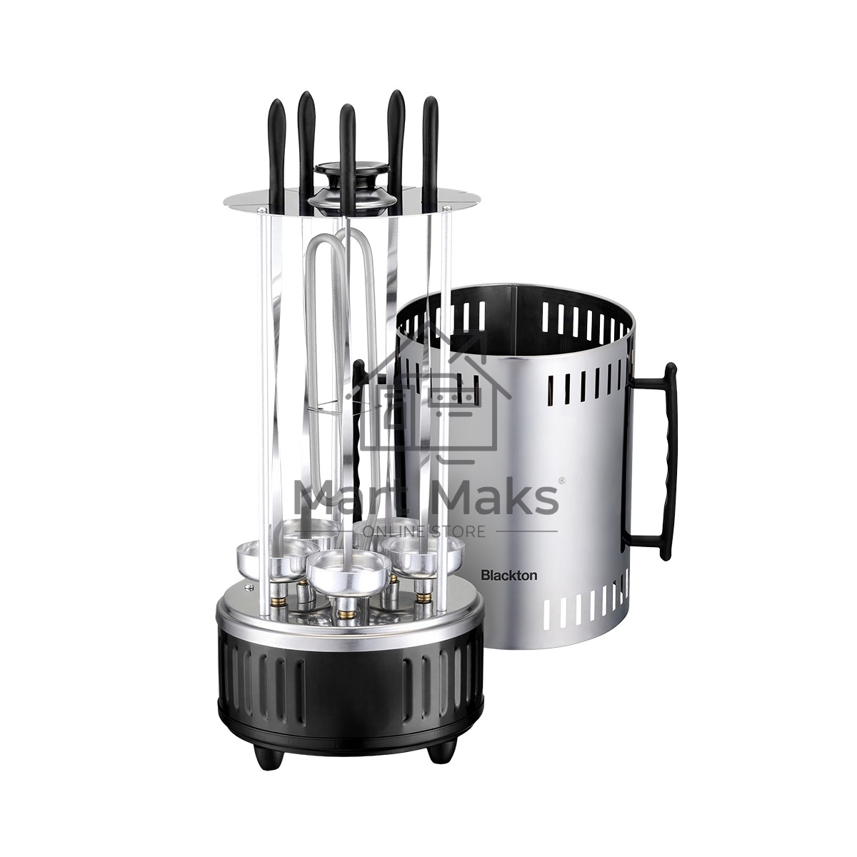 Электрошашлычница Blackton Bt BBQ1111 Стальной-Чёрный