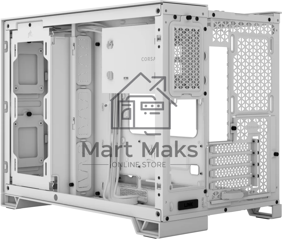 Компьютерный корпус без блока питания Case Corsair 2500D Airflow, Midi-Tower, TG, no fan, 2xUSB-A 3.2, 1xUSB 3.2 Type-C, mATX, mITX черный