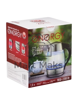 Чайник электрический ENERGY E-224 1,8 л рифленое стекло (164162)