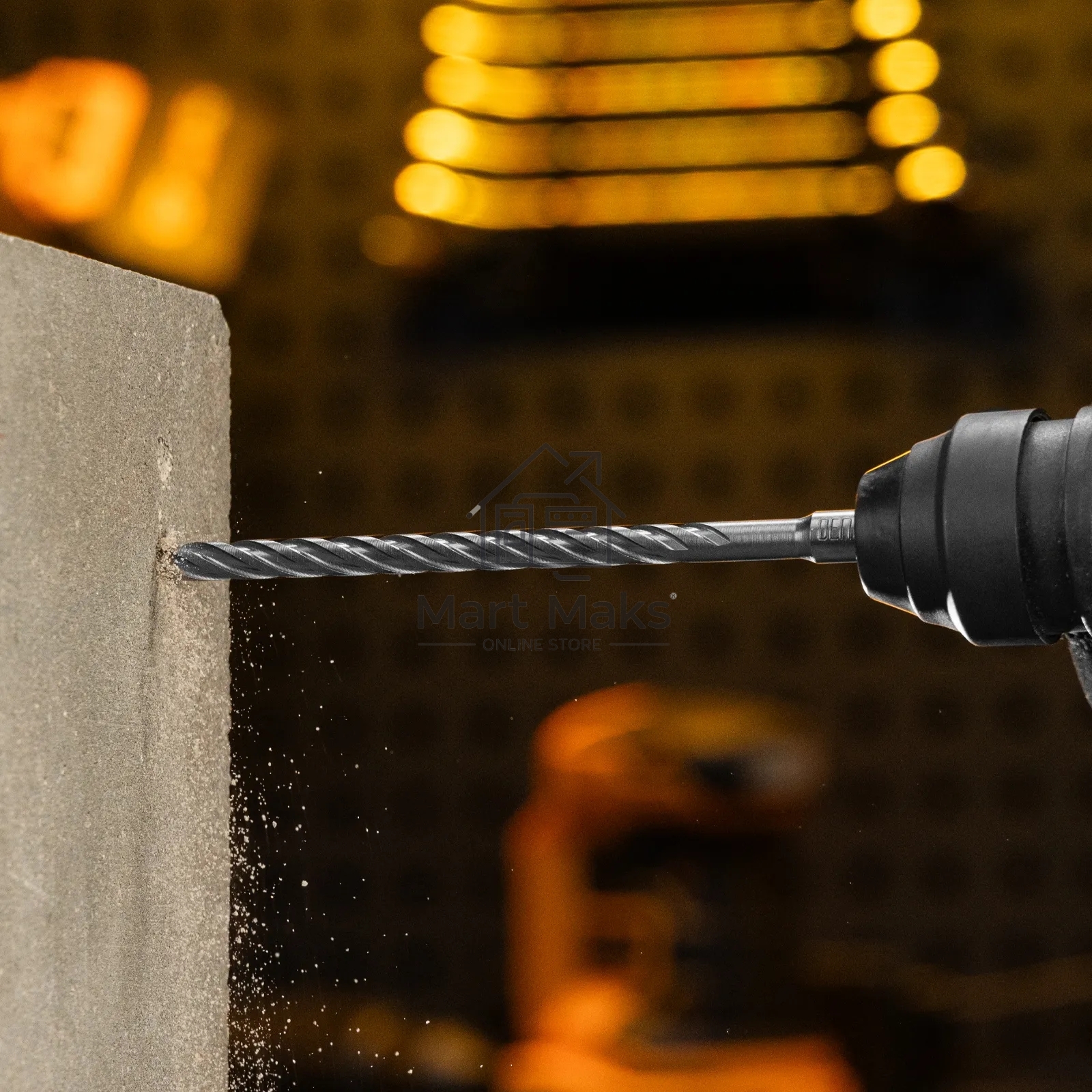 Бур по бетону Denzel цельная крестовая пластина, 8x215 мм, SDS PLUS