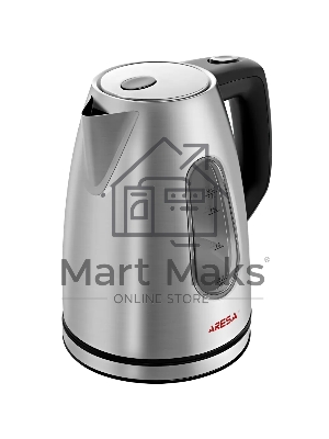 Чайник ARESA AR-3406, 1,7 л, 2000 Вт, нерж.ст.