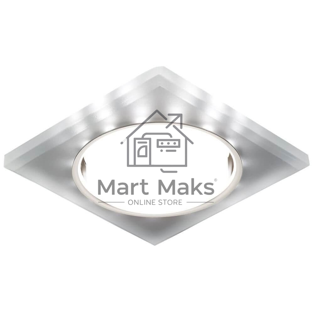 Встраиваемый точечный светильник G215 CH/WH хром/матовый GX53+3W(LED WHITE)