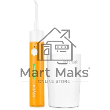 Ирригатор Kitfort КТ-2957-4 оранжевый/белый, от аккумулятора, 320 мл, 3 режима