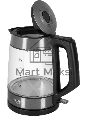 Чайник электрический Red Solution evolution RK-G20 1.7л. 2200Вт черный корпус: нерж.сталь/стекло (RK-G20)