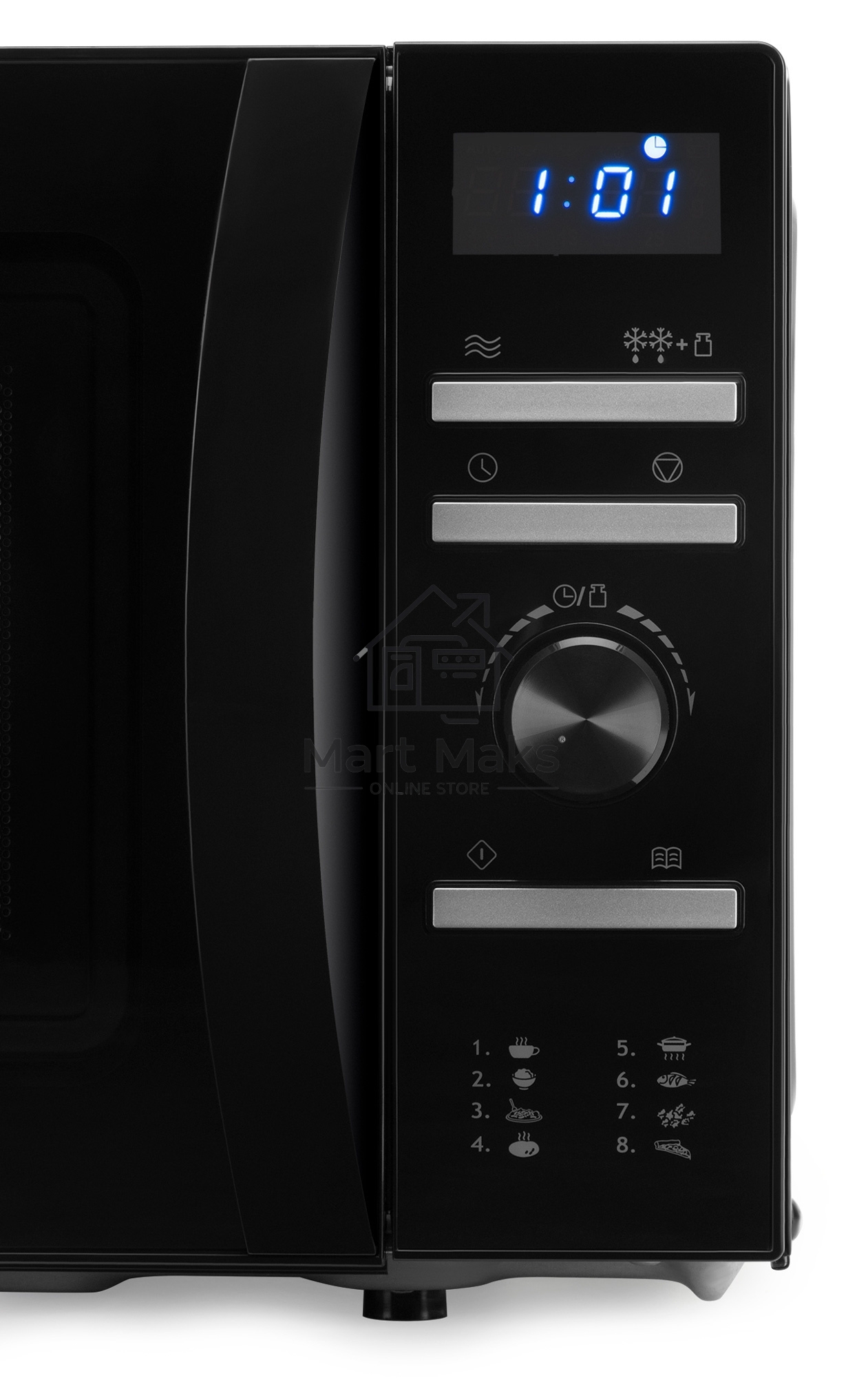 Микроволновая печь Hyundai HYM-D3031 черный, 20 л, 700 Вт, переключатели - поворотный механизм/кнопки