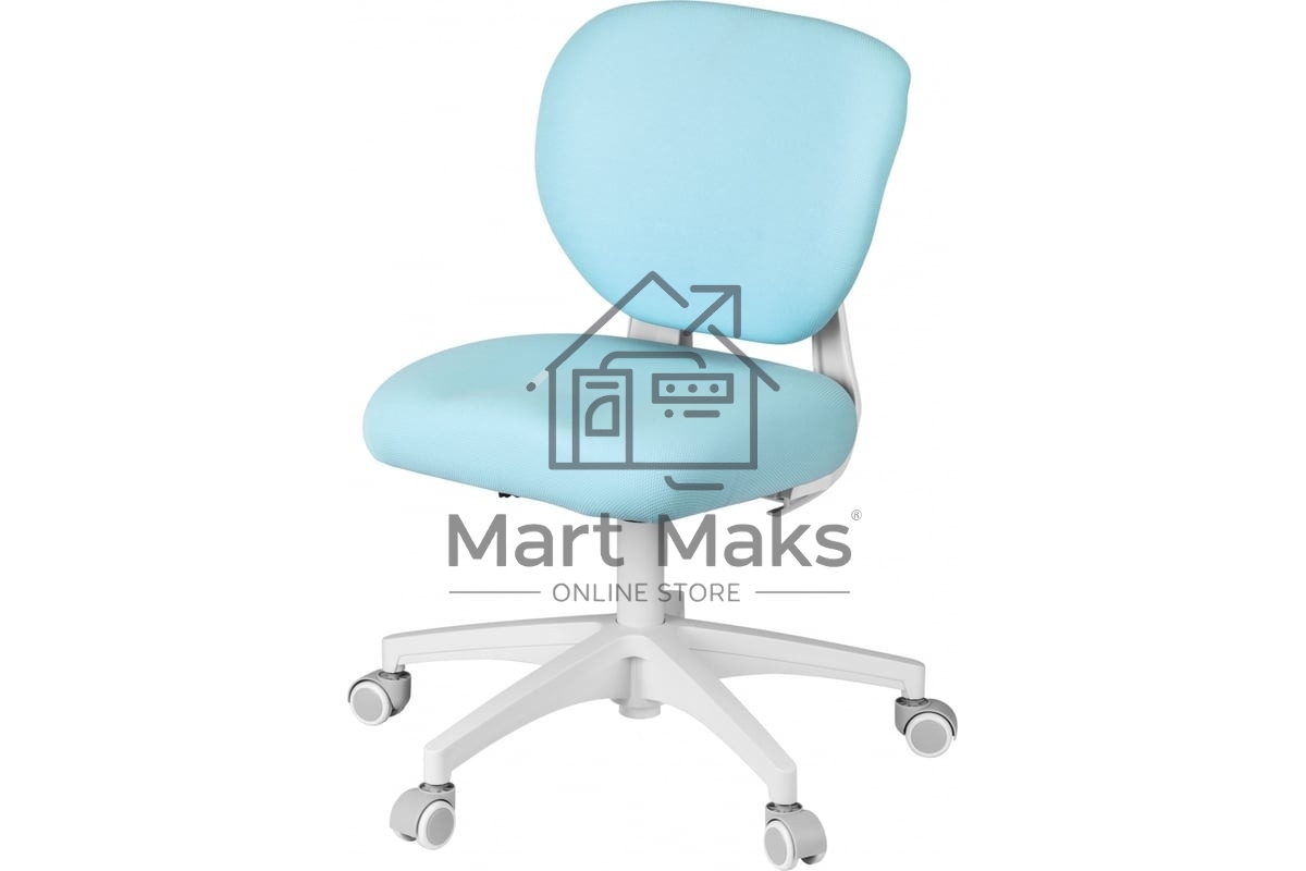 Кресло детское Cactus CS-CHR-3594BL голубой, крестов. пластик белый