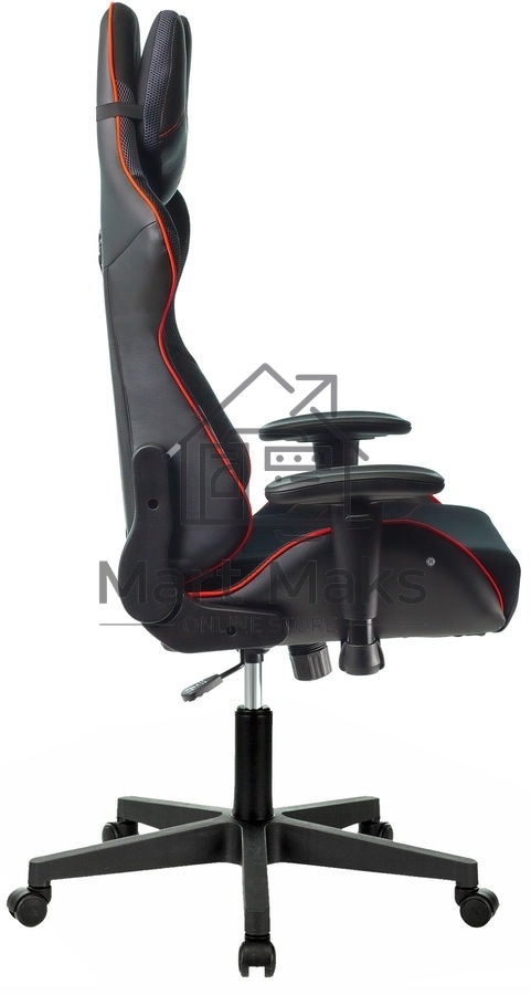 Кресло игровое A4Tech Bloody GC-400, черный/красный, крестовина пластик