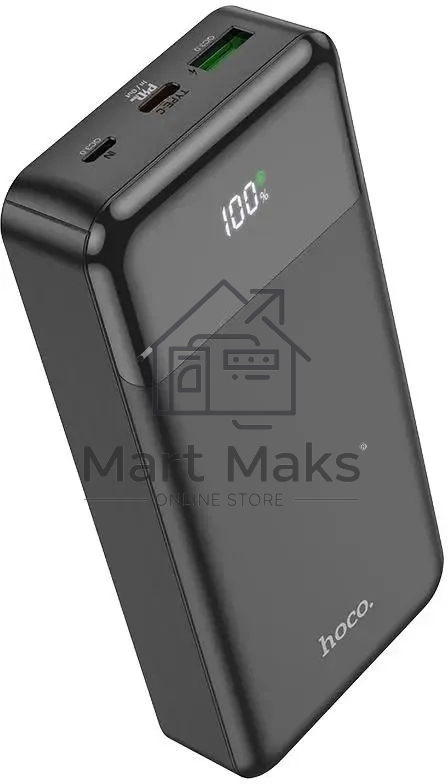 Портативный аккумулятор Hoco J102A Cool figure 20000mAh QC/PD 20W 5A USB-A/USB-C черный (J102A COOL FIGURE BLACK)