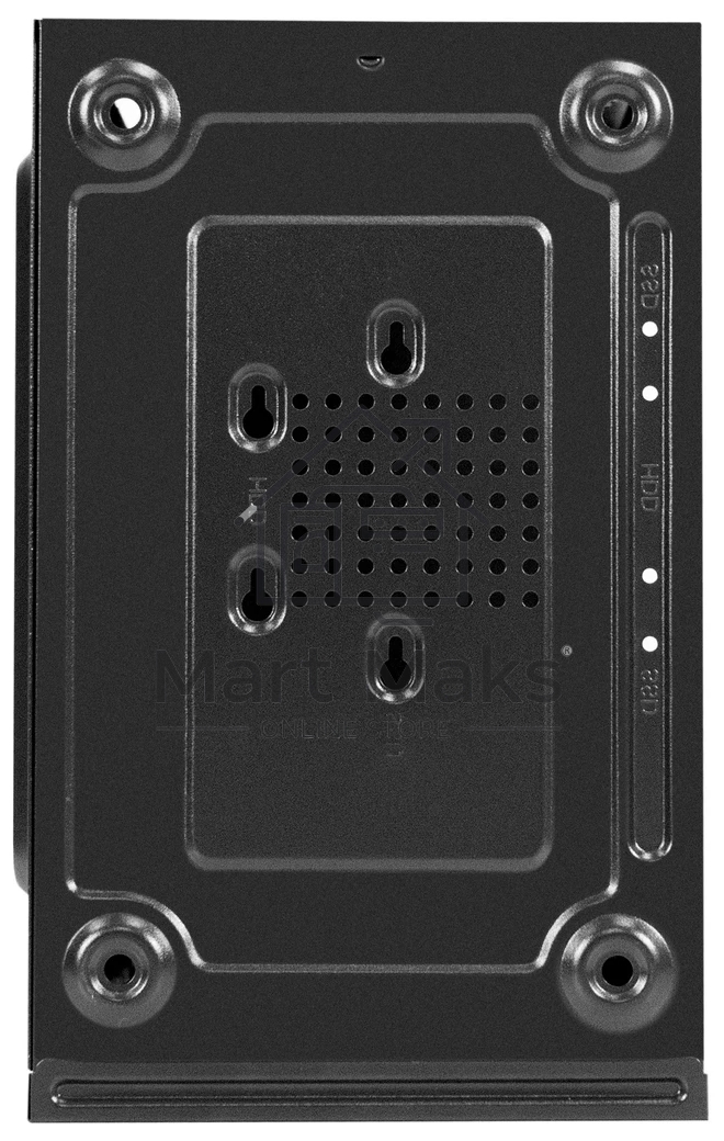 Компьютерный корпус Minitower ExeGate BAA-403-UNS500 (mATX, БП UNS500 с вент. 12см, 2*USB, HD Audio, черный)