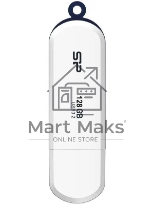 Флешка USB R/W 128 Gb Silicon Power Blaze B32, USB 3.2, белый