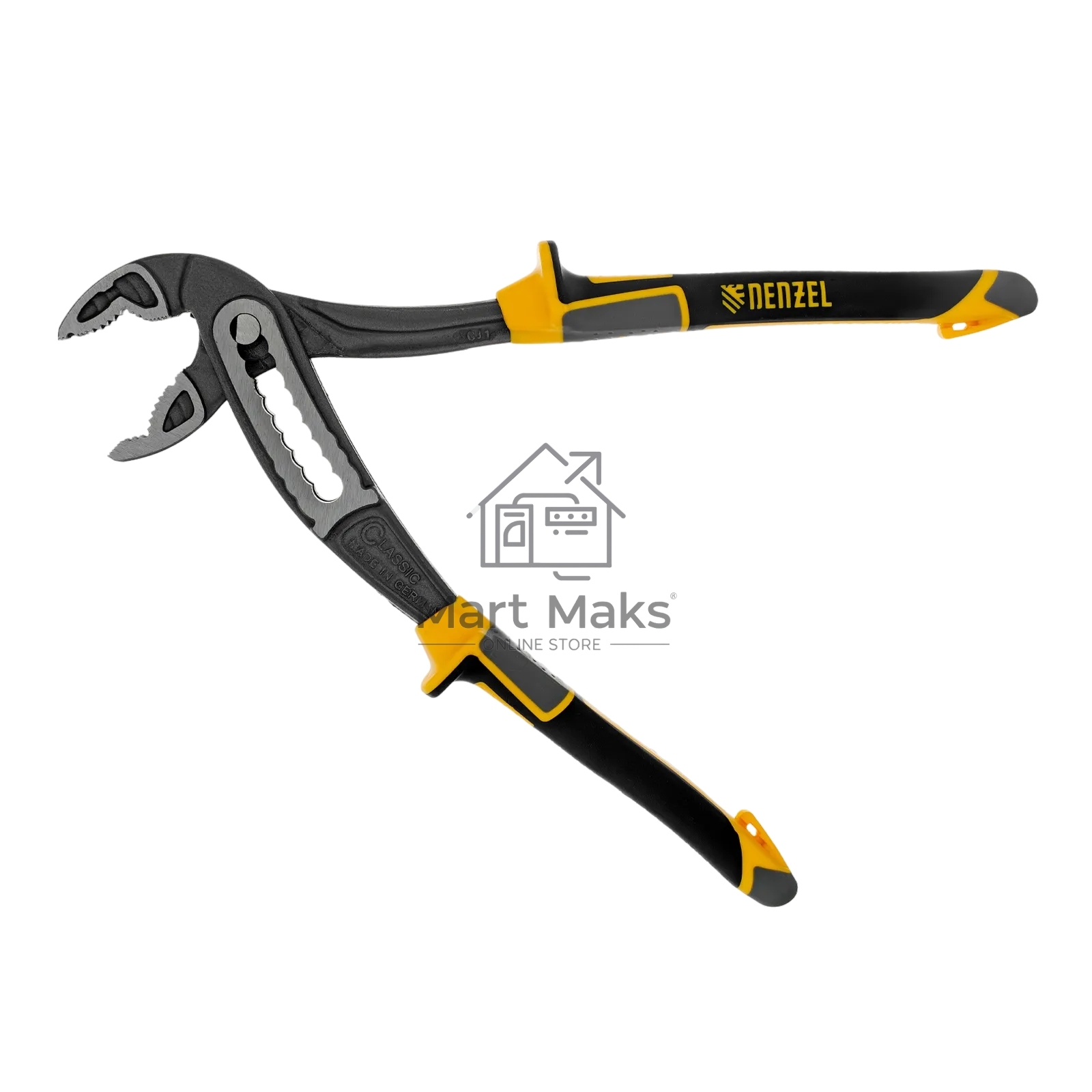 Клещи переставные Denzel трехкомпонентные рукоятки 240 мм