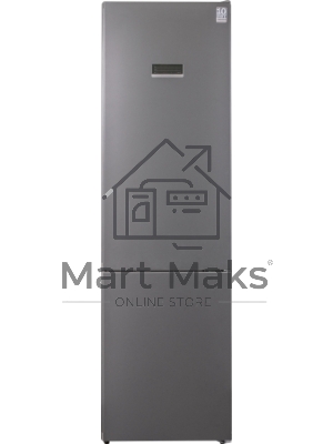 Холодильник Weissgauff CBN2WB1C2 INVERTER тёмно-серый двухкамерный 280/108л морозилка снизу, No Frost