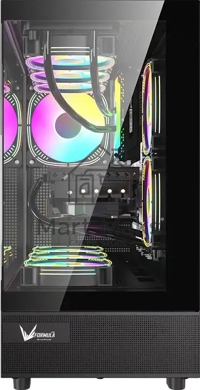 Компьютерный корпус AeroCool / Formula Crystal Z8 FLOE черный без БП ATX 3x120mm 5x140mm 1xUSB2.0 1xUSB3.0 1xUSB3.1 audio bott PSU