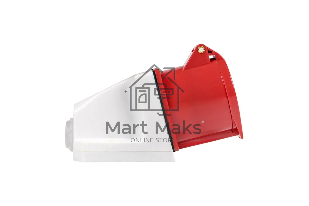 Розетка стационарная наружная EKF ps-114-16-380 16А 380В 3P+РЕ IP44 (114)