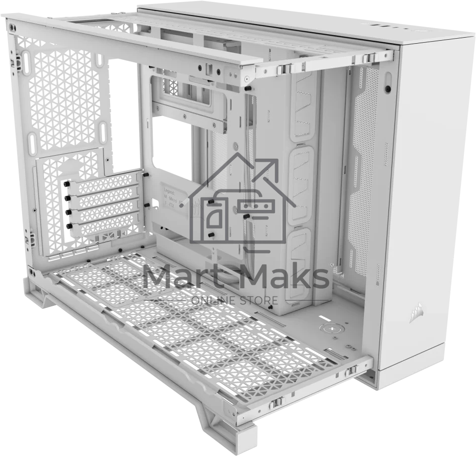 Компьютерный корпус без блока питания Case Corsair 2500D Airflow, Midi-Tower, TG, no fan, 2xUSB-A 3.2, 1xUSB 3.2 Type-C, mATX, mITX черный