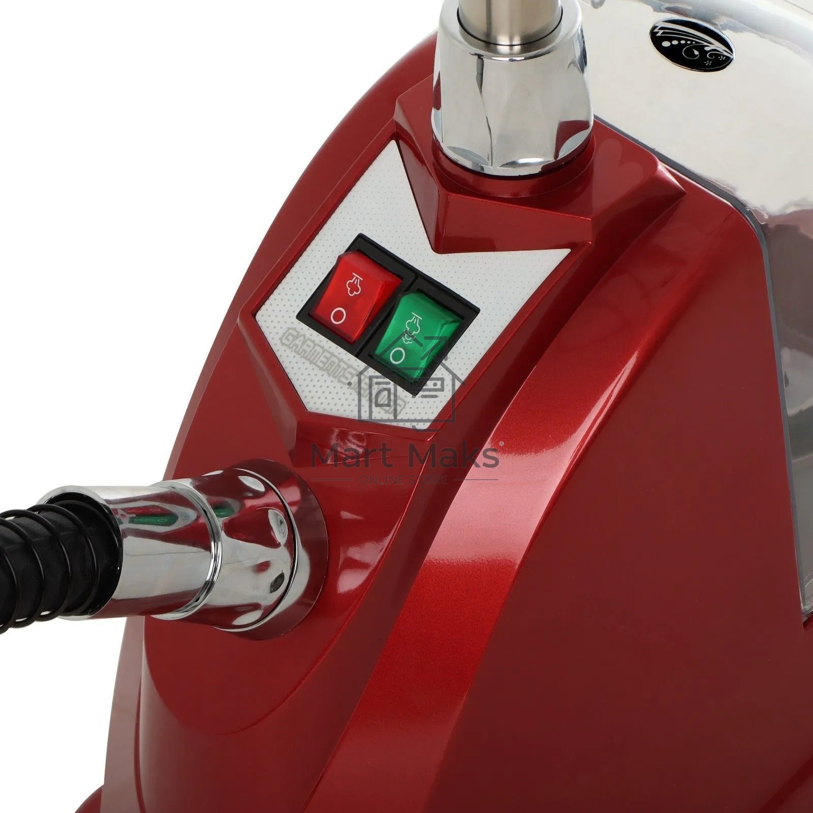 Отпариватель Kelli KL-7 красный, 2800 Вт, 90 г/мин, 3000 мл