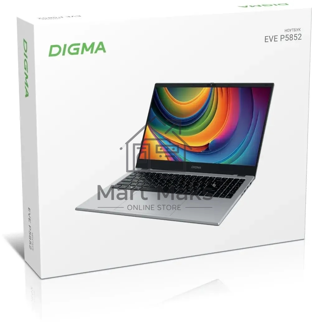 Ноутбук Digma EVE P5852 N-series N200 16Gb SSD512Gb Intel UHD Graphics 15.6